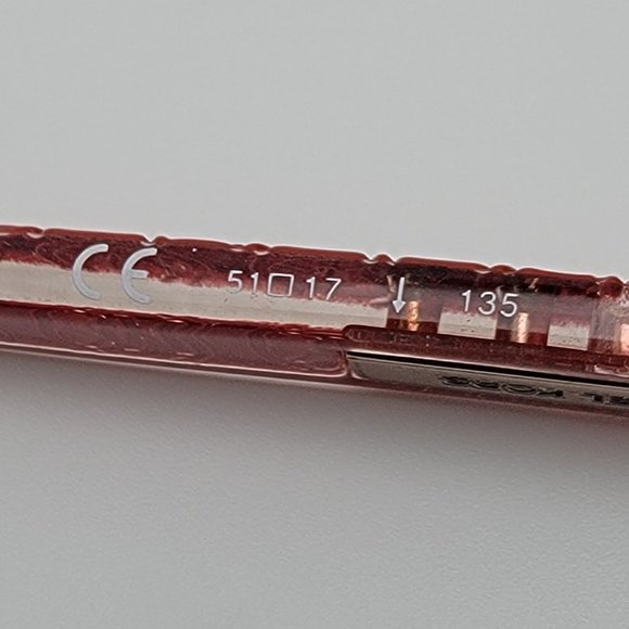 *SOLD* Michael Kors MK361 780 Gold Crystal Red Semi Rimless Eyeglasses Frame - Picture 8 of 14